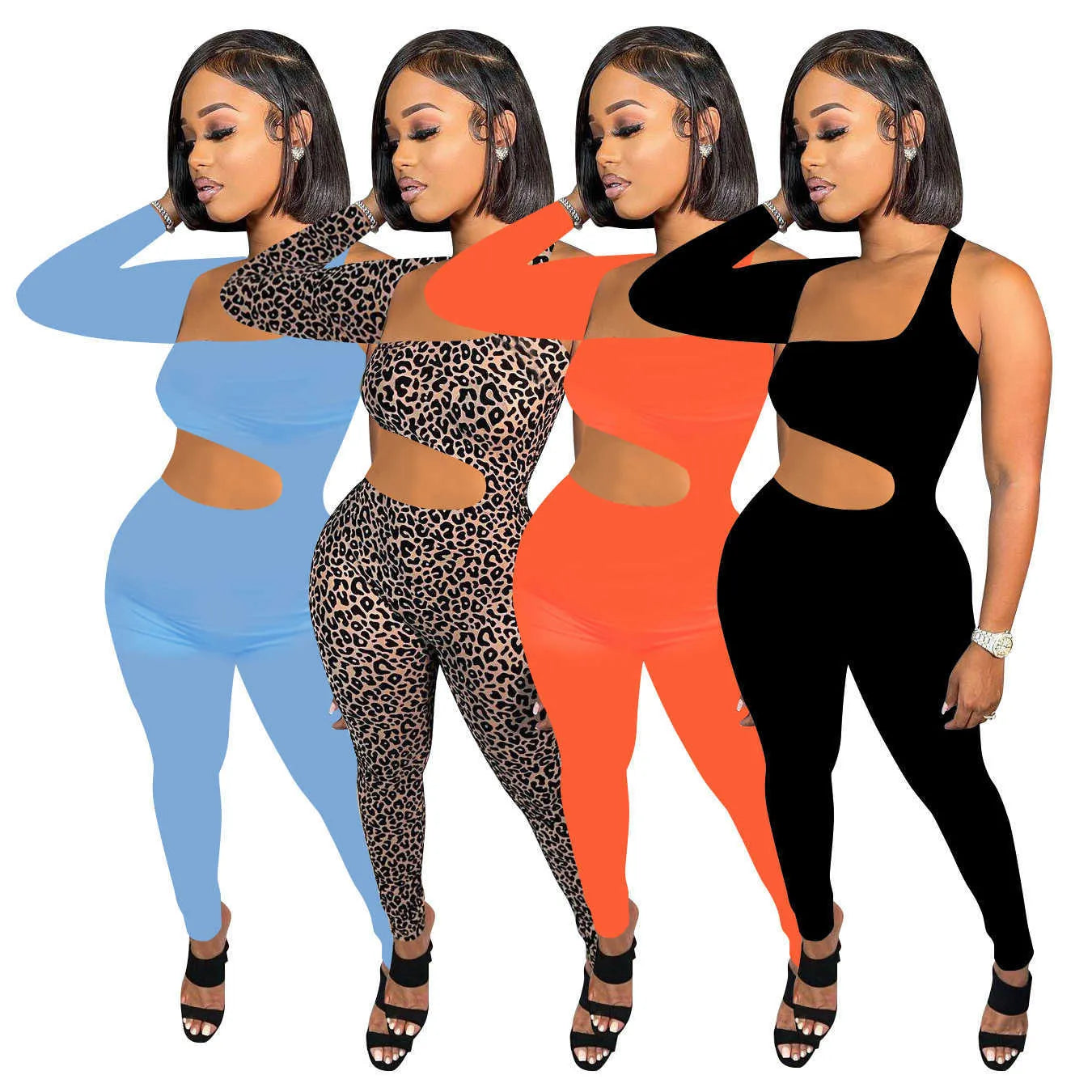 women's hollow out BODYSUIT summer jumpsuits amp rompers black clothes jumpsuit women