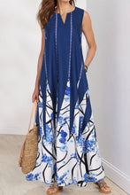 Load image into Gallery viewer, Casual Bohemian Print Pocket O Neck A Line Dresses(3 Colors)