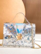 Load image into Gallery viewer, Clear Glitter Push Lock Chain Bag  - Women Satchels
