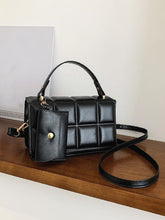 Load image into Gallery viewer, Minimalist Textured Flap Square Bag with Purse  - Women Satchels