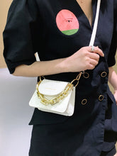 Load image into Gallery viewer, Mini Croc Embossed Chain Satchel Bag  - Women Satchels