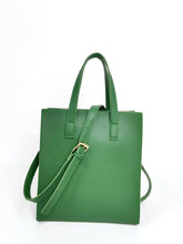 Load image into Gallery viewer, Minimalist Zipper Up Square Bag  - Women Satchels
