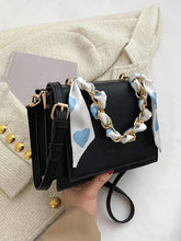 Load image into Gallery viewer, Minimalist Scarf Decor Square Bag  - Women Satchels