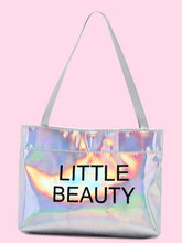 Load image into Gallery viewer, Holographic Letter Graphic Satchel Bag  - Women Satchels