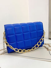 Load image into Gallery viewer, Quilted Chain Flap Square Bag  - Women Satchels