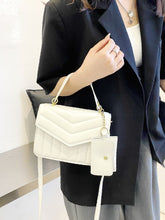 Load image into Gallery viewer, Minimalist Flap Square Bag with Purse  - Women Satchels