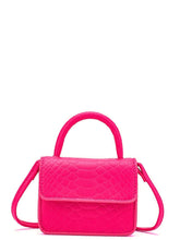 Load image into Gallery viewer, Mini Neon Hot Pink Satchel Bag  - Women Satchels