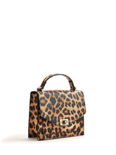 Load image into Gallery viewer, Twist Lock Leopard Satchel Bag  - Women Satchels