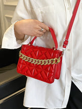 Load image into Gallery viewer, Textured Chain Decor Square Bag  - Women Satchels