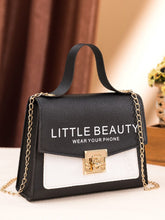 Load image into Gallery viewer, Letter Graphic Twist Lock Chain Bag  - Women Satchels