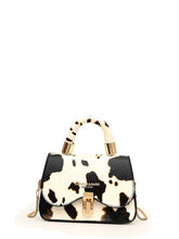 Load image into Gallery viewer, Mini Cow Graphic Satchel Bag  - Women Satchels