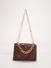 Load image into Gallery viewer, Quilted Flap Chain Square Bag  - Women Satchels