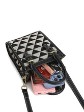 Load image into Gallery viewer, Geometric Pattern Stitch Detail Square Bag  - Women Satchels