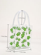 Load image into Gallery viewer, Clear Floral Print Square Bag  - Women Satchels