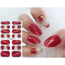 Load image into Gallery viewer, Nail Decoration Colorful Nail Stickers Watercolor Style Nail Art Stickers Designed Nail Strips Designer Nail Decals Creative