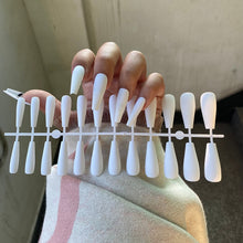 Load image into Gallery viewer, 24pcs Mix Colors Matte Super Long Coffin False Nail Ballet Press on Nails Tips for Nails Art Artificial Fingernails Fake Nail