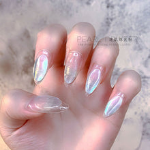 Load image into Gallery viewer, 1 Box Pearl Ice Muscle Nail Glitter Powder Fairy White High Gloss Nails Art Pigment Dust UV Gel Polish Accessories Manicure Tool