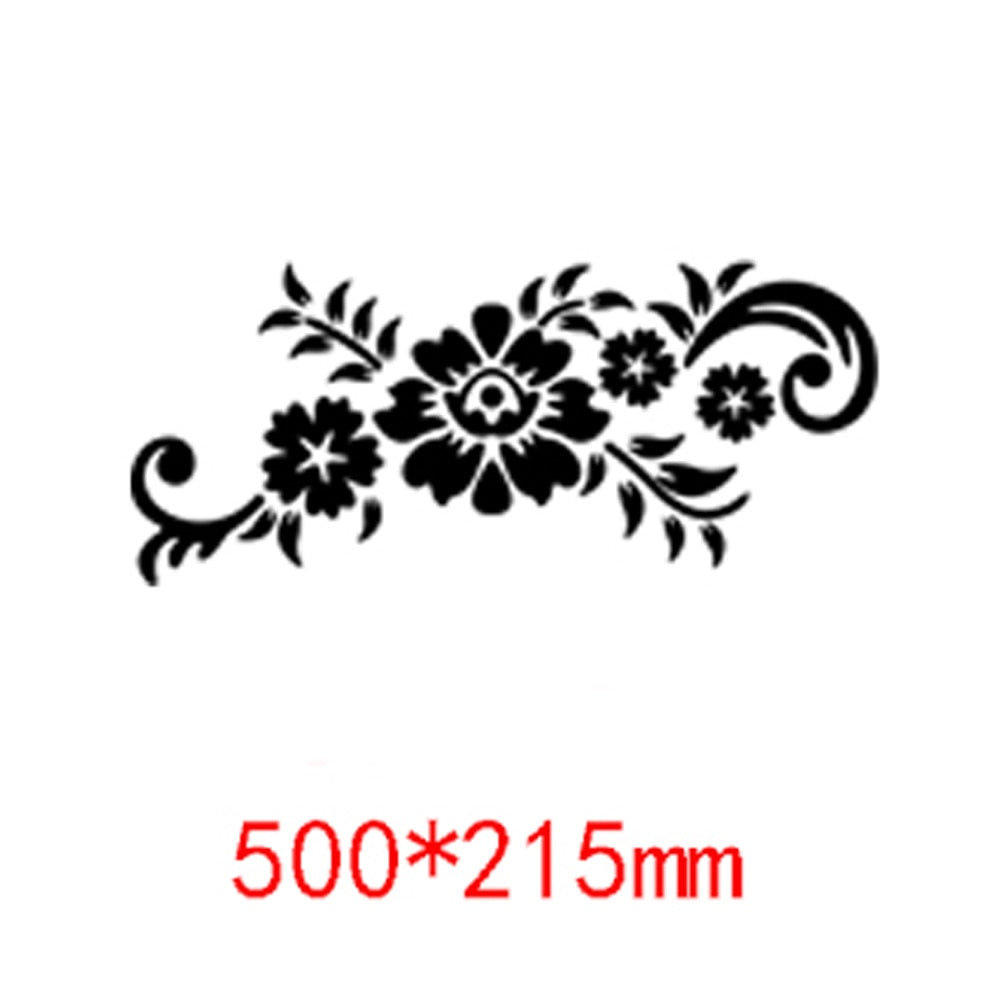 New Flowers Leaf Wall Sticker DIY Stickers Mirror Stickers Decal  For Living Room Bedroom Bathroom Nordic Decor Vanity Small Mir