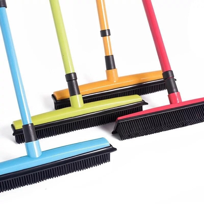 Multifunctional Telescopic Broom Magic Rubber Besom Cleaner Pet Hair Removal Brush Home Floor Dust Mop &amp; Carpet Sweeper