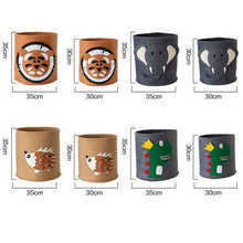Load image into Gallery viewer, Lion Tiger Laundry Basket Storage Barrel Hamper Standing Toys Clothing Storage Bucket Clothes Organizer Holder Pouch Household