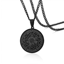 Load image into Gallery viewer, Teamer Seal of Solomon Seven Archangel Necklace Stainless Steel Saint Michael Pendant Jewelry Engraving for Man Amulet Gifts