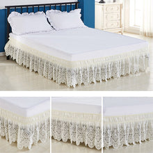 Load image into Gallery viewer, Princess Lace Bed Skirt Home Hotel Bed Cover Without Surface Elastic Band Bed Skirts Bedspread Twin/Full/Queen/King Size