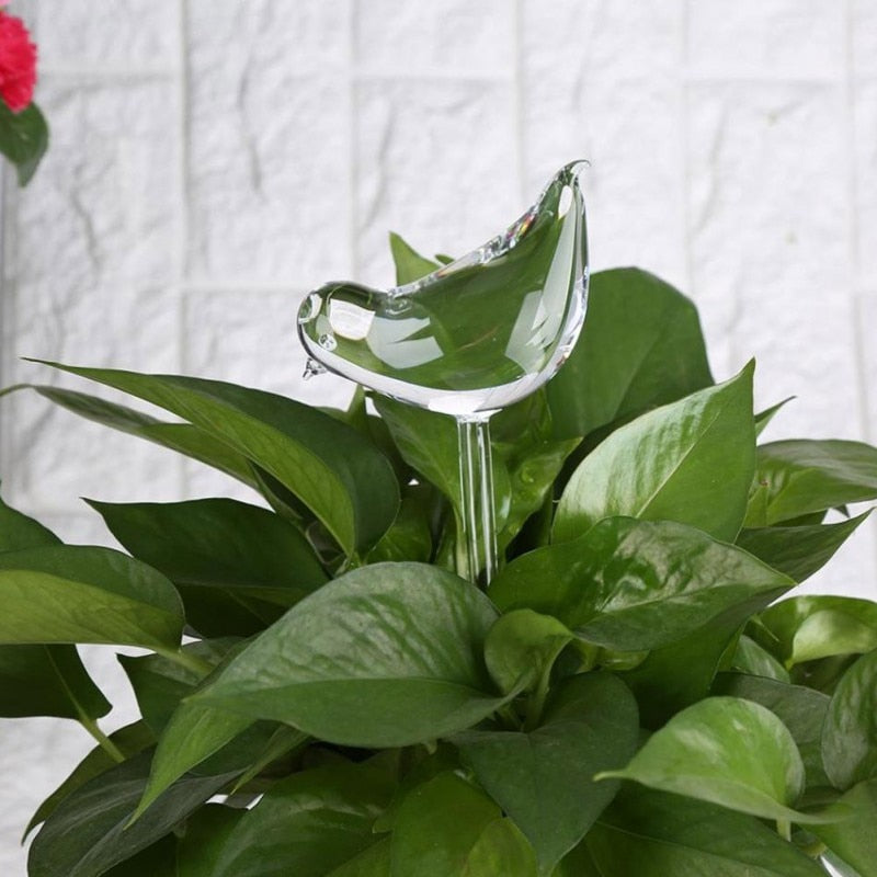Glass Plant Flowers Water Feeder Automatic Self Watering Devices Cartoon Indoor Lawn Sprinkler Home Garden Pot Watering Tools