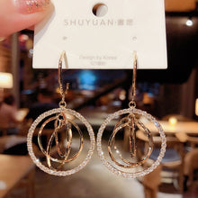 Load image into Gallery viewer, French retro web celebrity eardrop harbor style earrings new fashion minority fashion design individual earrings woman
