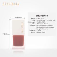 Load image into Gallery viewer, STAGENIUS Makeup Blusher for Face Oil-control Long-lasting 6 Colors Silky Natural Contour Liquid Cheek Blush