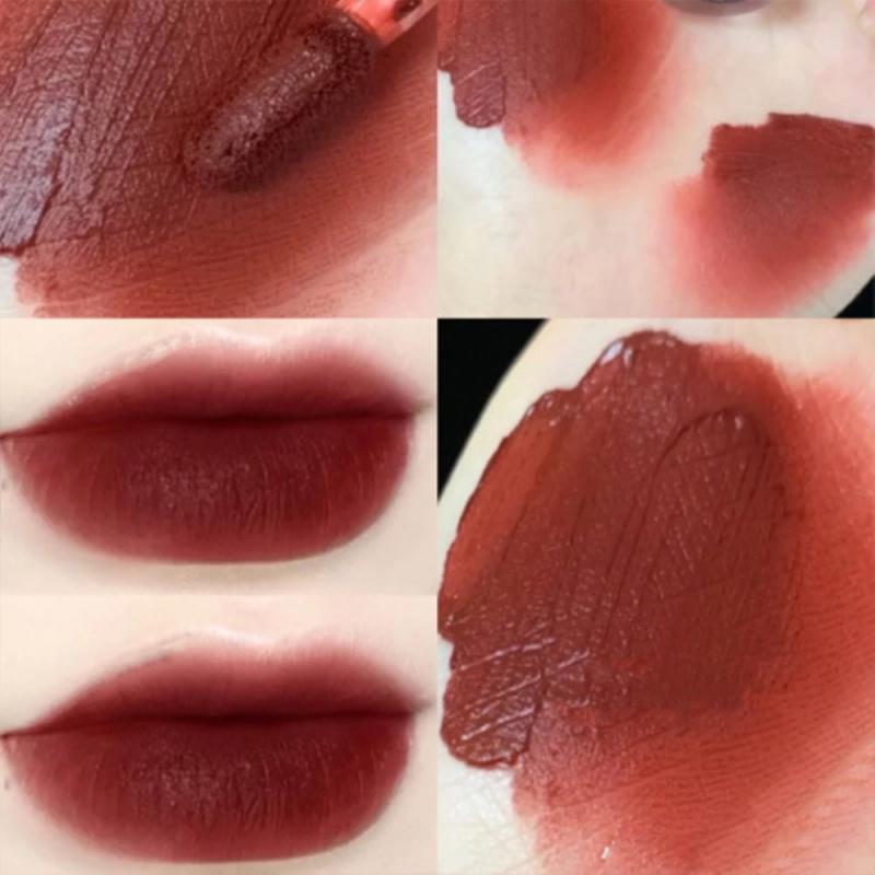 ELECOOL Velvet Matte Lip Gloss Lipstick Waterproof Long Lasting Lipgloss Non-Stick Cup Lip Tint Pen Cosmetic Korean Makeup Tool