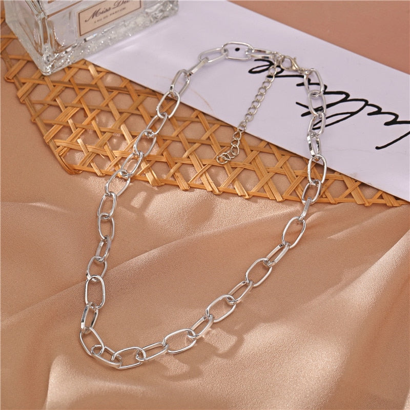 Kpop Women Neck Chain Snake Choker Necklaces On The Neck Double Layer Pendant Jewelry Chocker Collar For Girls Checker Goth