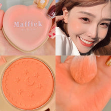 Load image into Gallery viewer, 3 Colors Peach Blush Palette Waterproof Brighten Face Contour Blusher Powder Natural Long-lasting Makeup Cheek Rouge Cosmetic