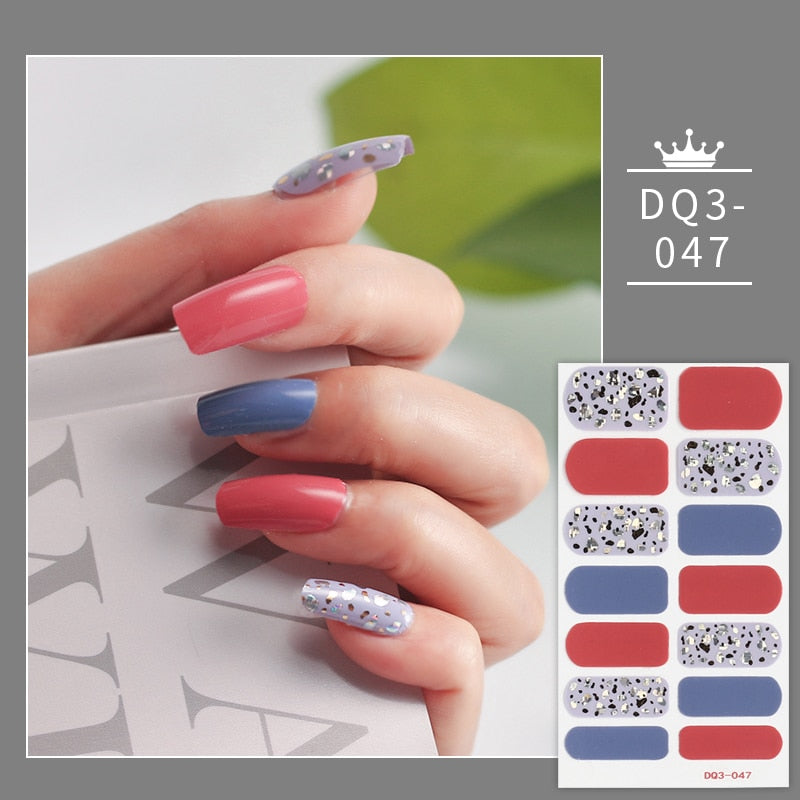 Solid Colors And Creative Nail Art Nail Wraps DIY Nail Stickers Designer Designer Nail Foil Sticker For Nails Nail Art Stickers