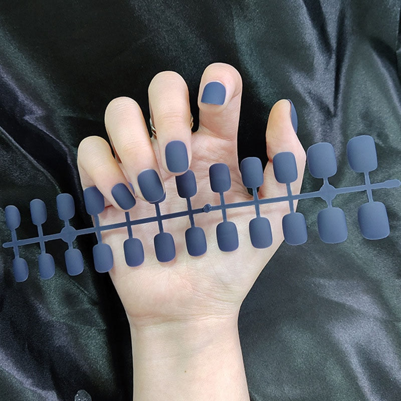 Short False Nails Press On Nails Top Forms For Nails Coffin Nail Tips Nails Fake Manicure Reusable False Nails Not With Glue