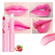 Load image into Gallery viewer, Natural Strawberry Serum Moisturizing Lipstick Temperature Color Change  Lip Balm Long Lasting Nourishing Lip Stick Cosmetics
