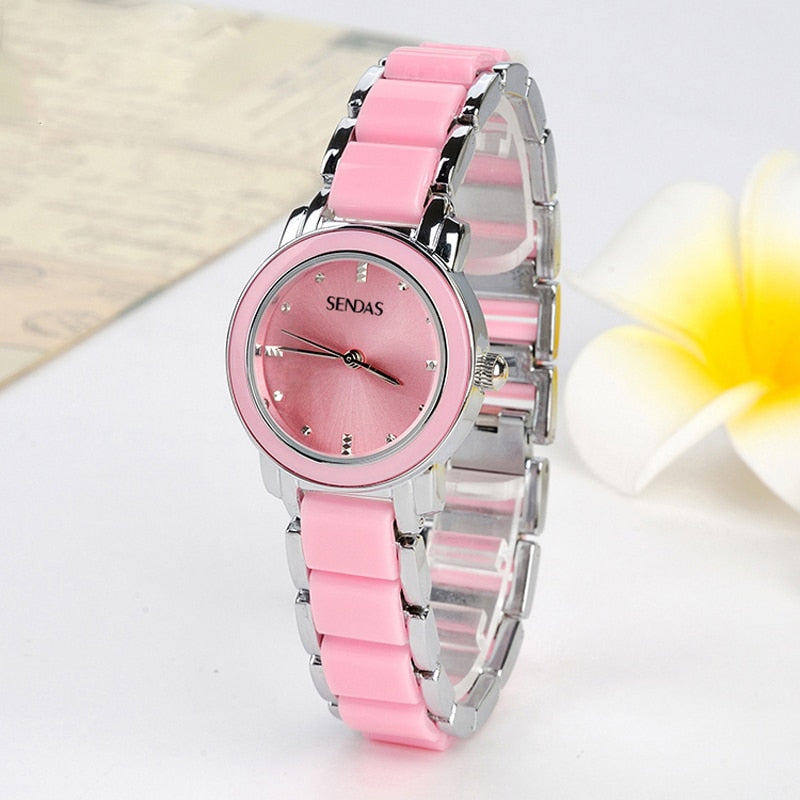 Women Watches Top Brand Luxury Waterproof Rose Gold Bracelet Watch Women Ceramics Quartz Watch Ladies 2022 Reloj Mujer Elegante
