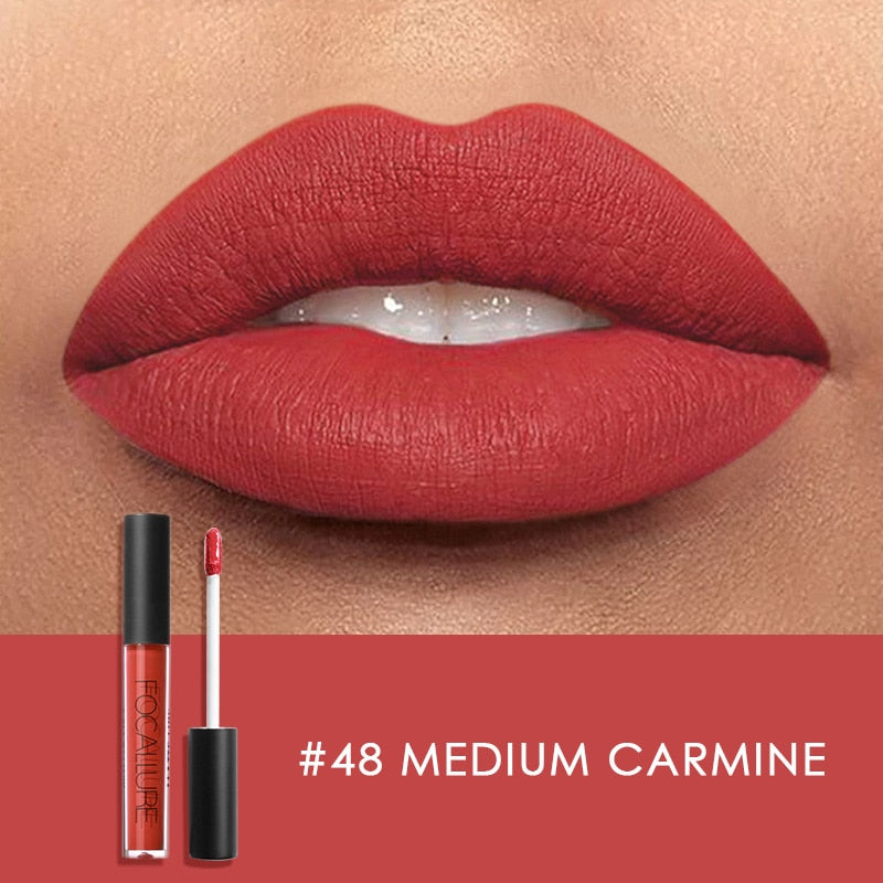 Focallure Wholesale Hot Liquid Lipgloss Matte Lipstick 37 Colors Waterproof Lip Stick Lip Tint Long Lasting Lips Makeup Woman