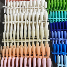Load image into Gallery viewer, 24pcs Mix Colors Matte Super Long Coffin False Nail Ballet Press on Nails Tips for Nails Art Artificial Fingernails Fake Nail