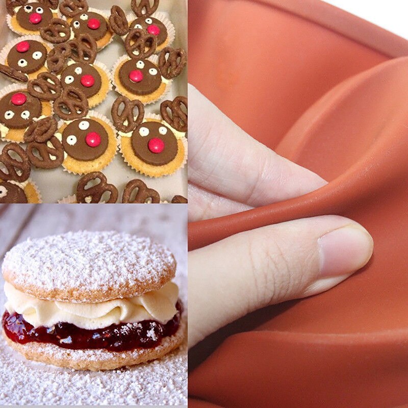 Round Bakery Molds Silicone Baking Pan For Pastry Cake Form For Cupcake Muffin Mold Donuts Silicone Soap Mould Chocolate Tools