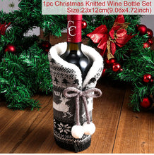 Load image into Gallery viewer, FengRise Christmas Decorations for Home Santa Claus Wine Bottle Cover Snowman Stocking Gift Holders Xmas Navidad Decor New Year