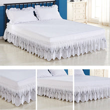 Load image into Gallery viewer, Princess Lace Bed Skirt Home Hotel Bed Cover Without Surface Elastic Band Bed Skirts Bedspread Twin/Full/Queen/King Size