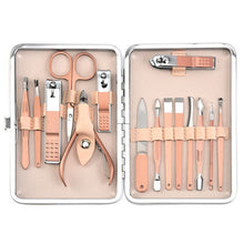Load image into Gallery viewer, TCMHEALTH Manicure Set  Household Pedicure Sets Nail Clipper Stainless Steel Professional Nail Cutter Tools with Travel Case Kit