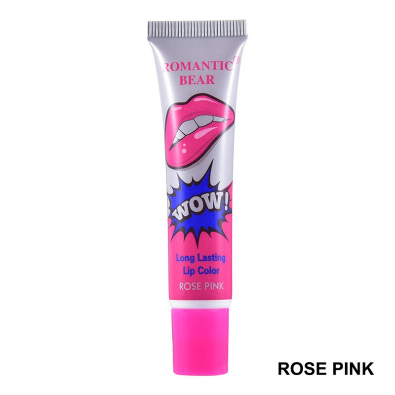 6 Colors Amazing Moisturizer Lip Gloss Waterproof Makeup Lip Stick Long Lasting Liquid Lipstick Tint Tear Pull Lipgloss TLSM2