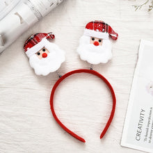 Load image into Gallery viewer, Red Christmas Hair Band Cartoon Santa Claus Snowman Antlers Headband Merry Christmas Decor Adult Kids Naviidad Gifts Noel Toys