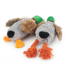 Load image into Gallery viewer, Cute Plush Duck Sound Toy Animal Squeak Dog Toy Cleaning Tooth Dog Chew Rope Toys