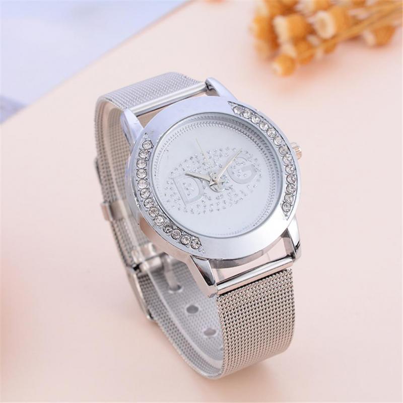 Ladies Luxury Gold Stainless Steel Mesh Quartz Watch 2021 Europe And The United States Latest Fashion Luxury Style Watch