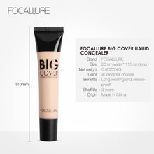 Load image into Gallery viewer, FOCALLURE Full Cover Liquid Concealer Moisturizing Oil-control Waterproof Contour Primer Face Cream Makeup