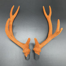 Load image into Gallery viewer, 2pcs Simulation Antlers Headwear Headband Flocking Artificial Sika Deer Antlers DIY Accessories for Christmas Party Supplies