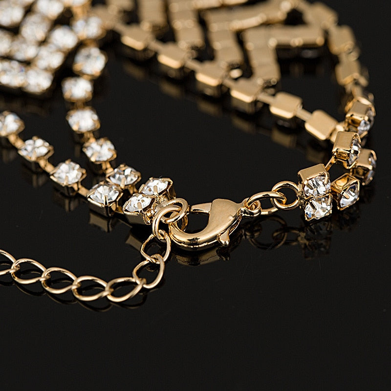 Gold and silver plated girl crystal bracelet 2015 valentine day gift fashion  rhinestone bracelet  stone jewelry B006