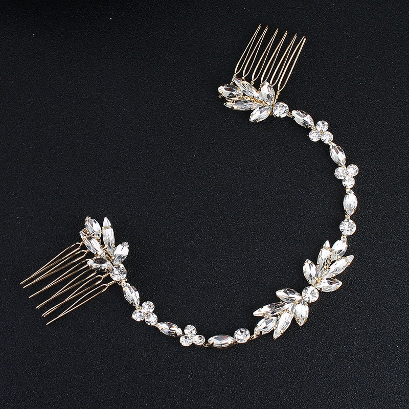 Miallo  Classic Wedding Long Hair Combs Austrian Crystal Bendable Bride Hair Jewelry Accessories Women Hairpins Hairpieces